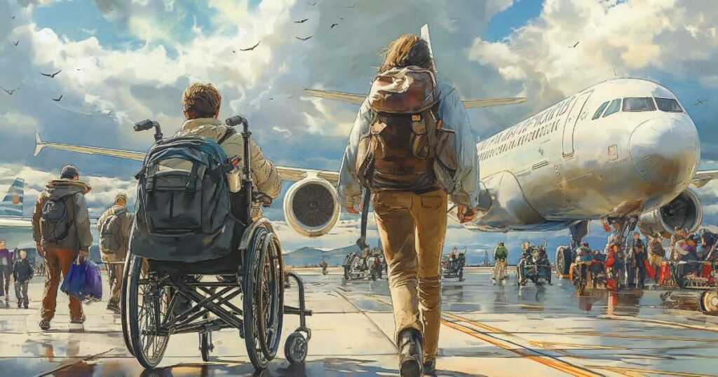 Flugreisen mit Krankheit und Behinderung